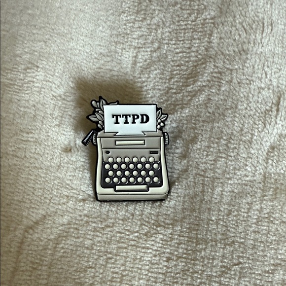 Accessories - The Tortured Poets Dept Enamel Pin - White & Black